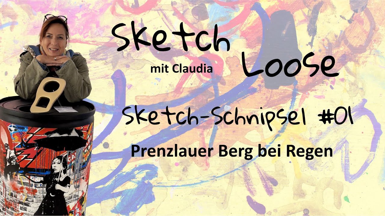Live Sketchen in Berlin Prenzlauer Berg mit Sketchloose-Claudia: Sketch-Schnipsel #01