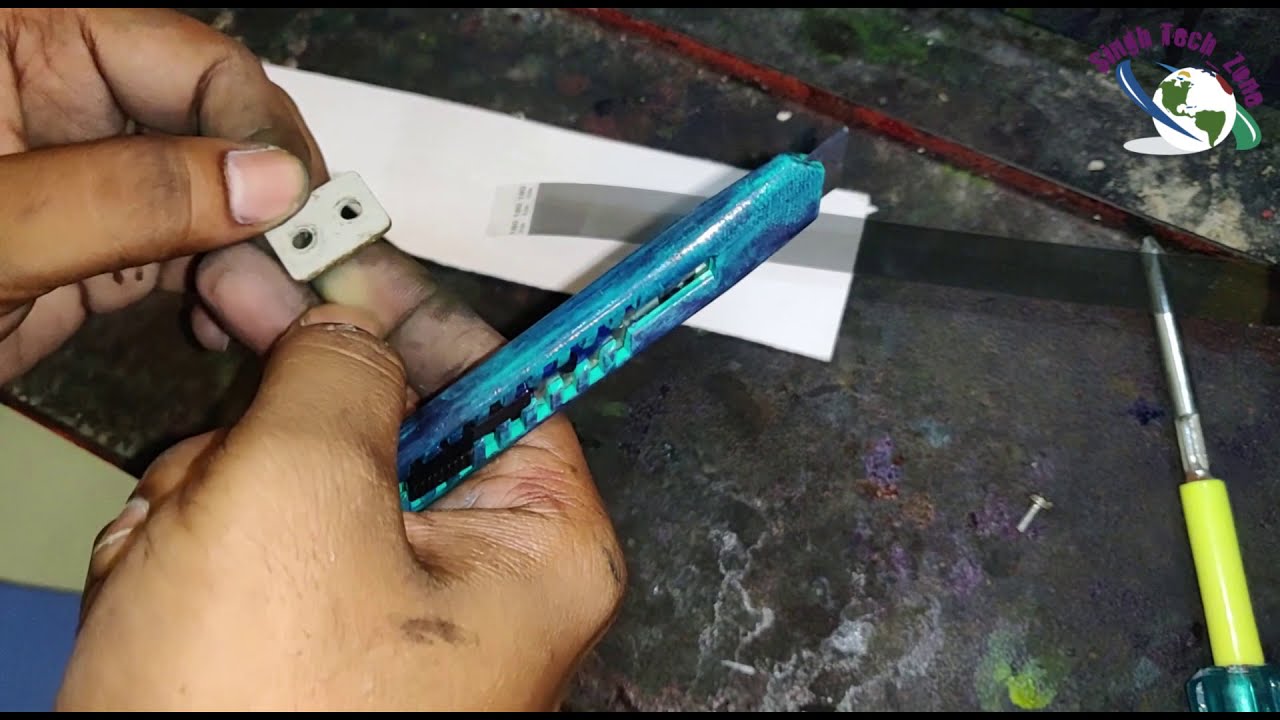 कोनिका फ्लेक्स प्रिंटिंग मशीन 180dpi 4.5m Encoder Strip changing process step by step part-1