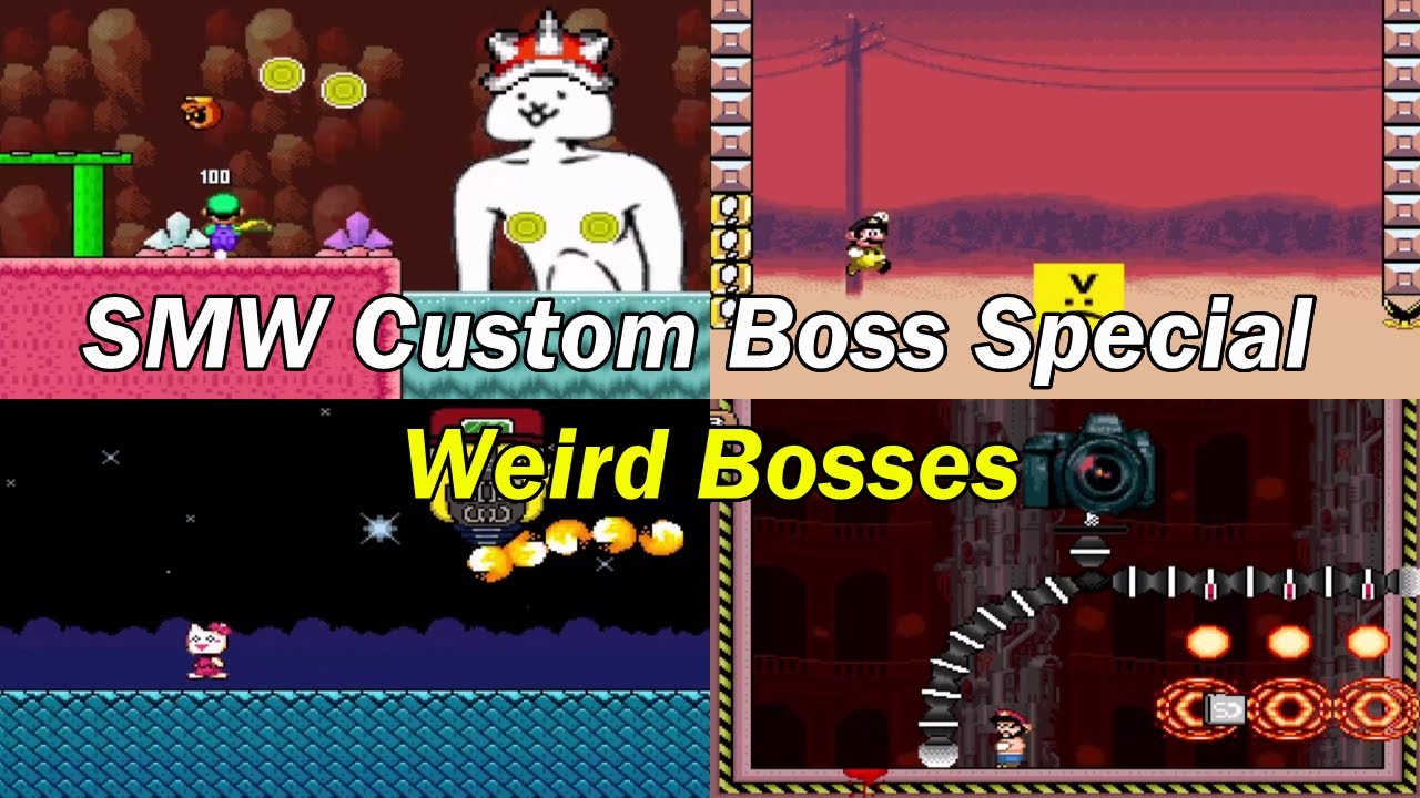 SMW - Custom Boss Rush Strange Special Part 2 (Weird Bosses)
