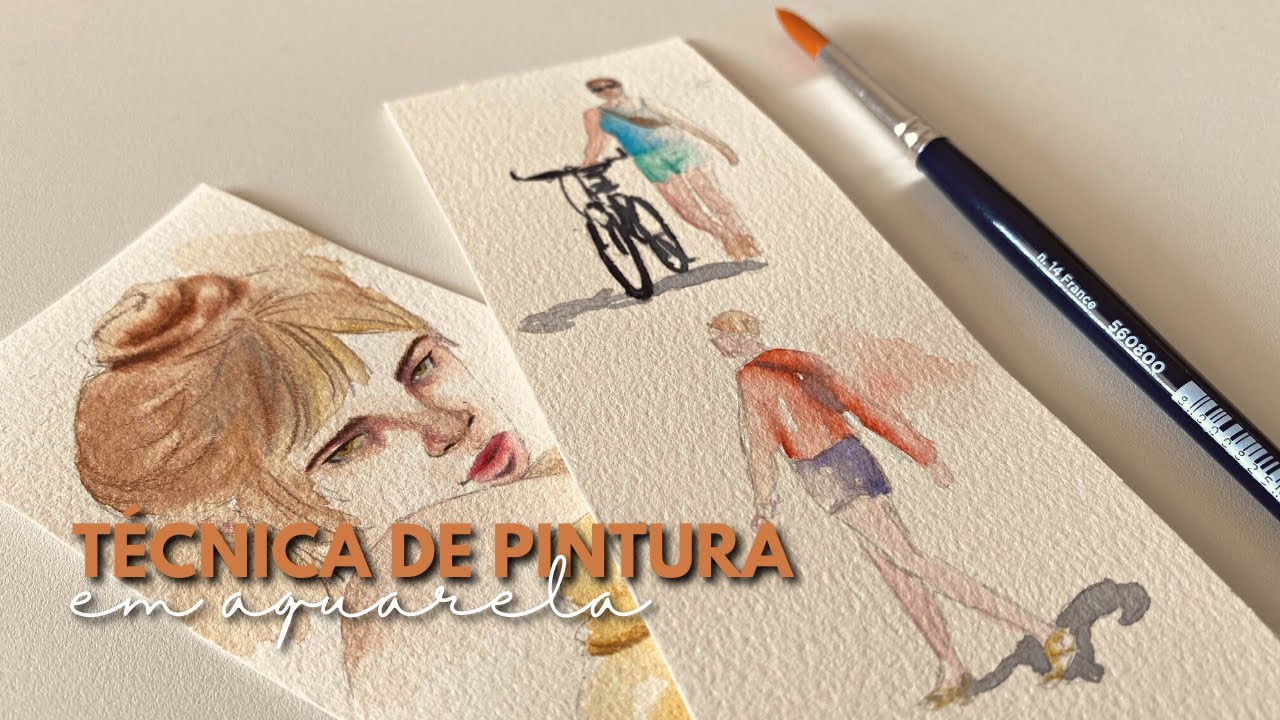 COMO PINTAR PESSOAS EM AQUARELA | Técnica De Aquarela Para Iniciantes - SUPER AULA
