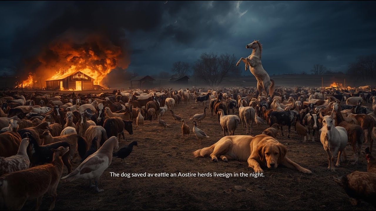 Tears Beneath the Burning Sky. A powerful heroic moment.#GoldenHeartedTales,#golendog