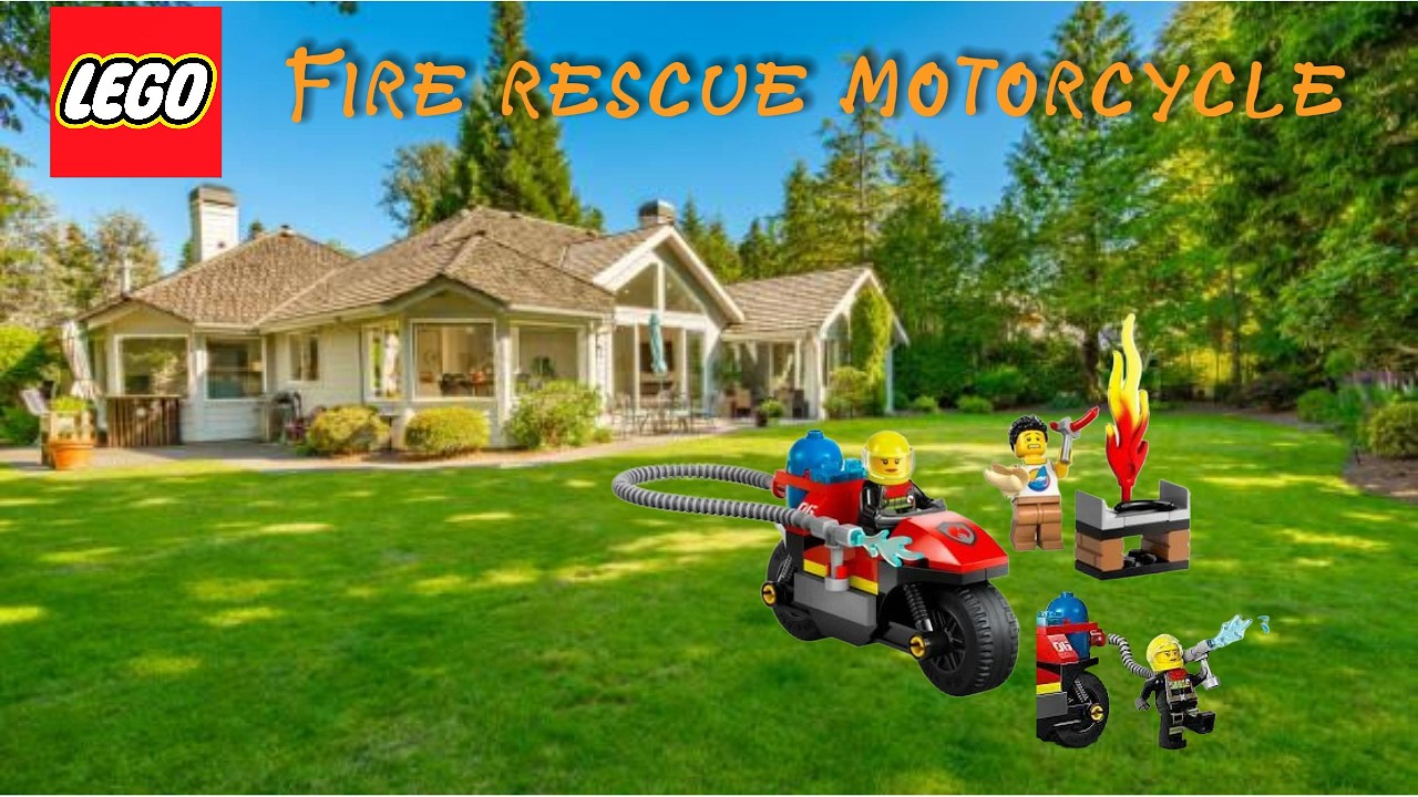 Can This LEGO Fire Motorcycle Save the Day?! (60410)