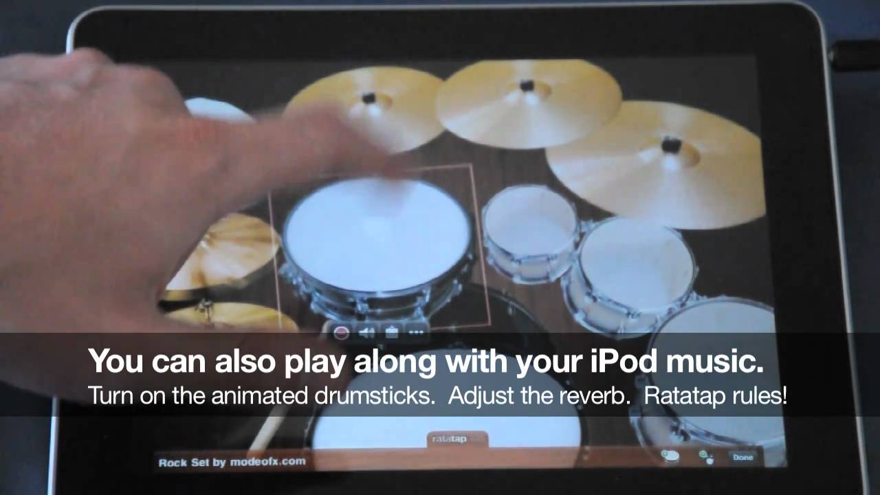 Ratatap Drums - the best drumming app for iPhone/Retina/iPad!
