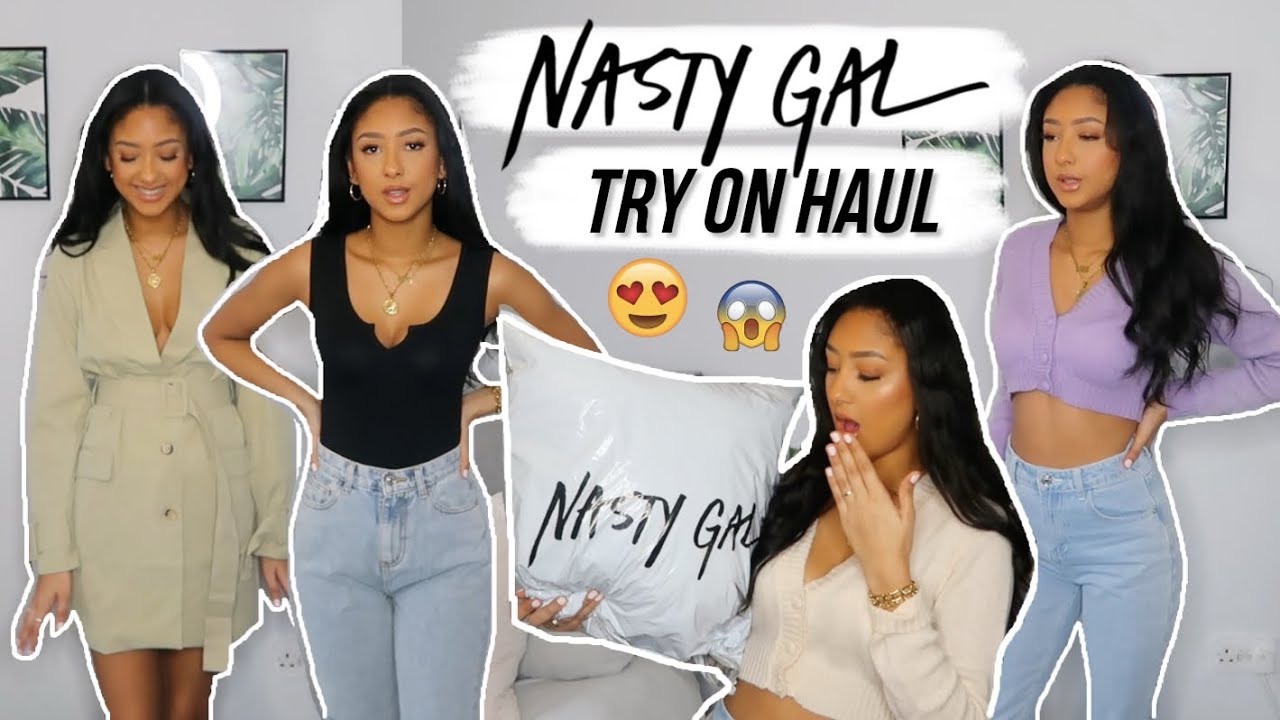 HUGE NASTY GAL TRY ON HAUL | SPRING OUTFITS | Antoinette Victoria