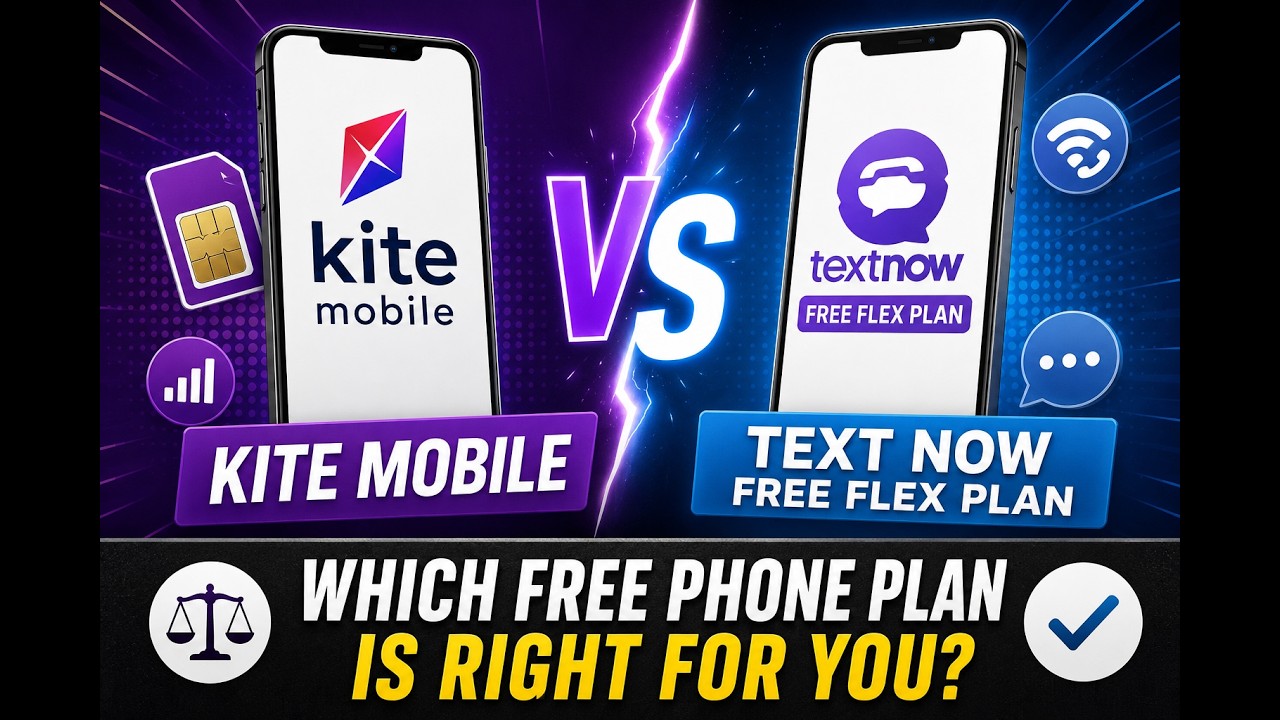 Kite Mobile против бесплатных гибких тарифов TextNow (Битва за БЕСПЛАТНО!)