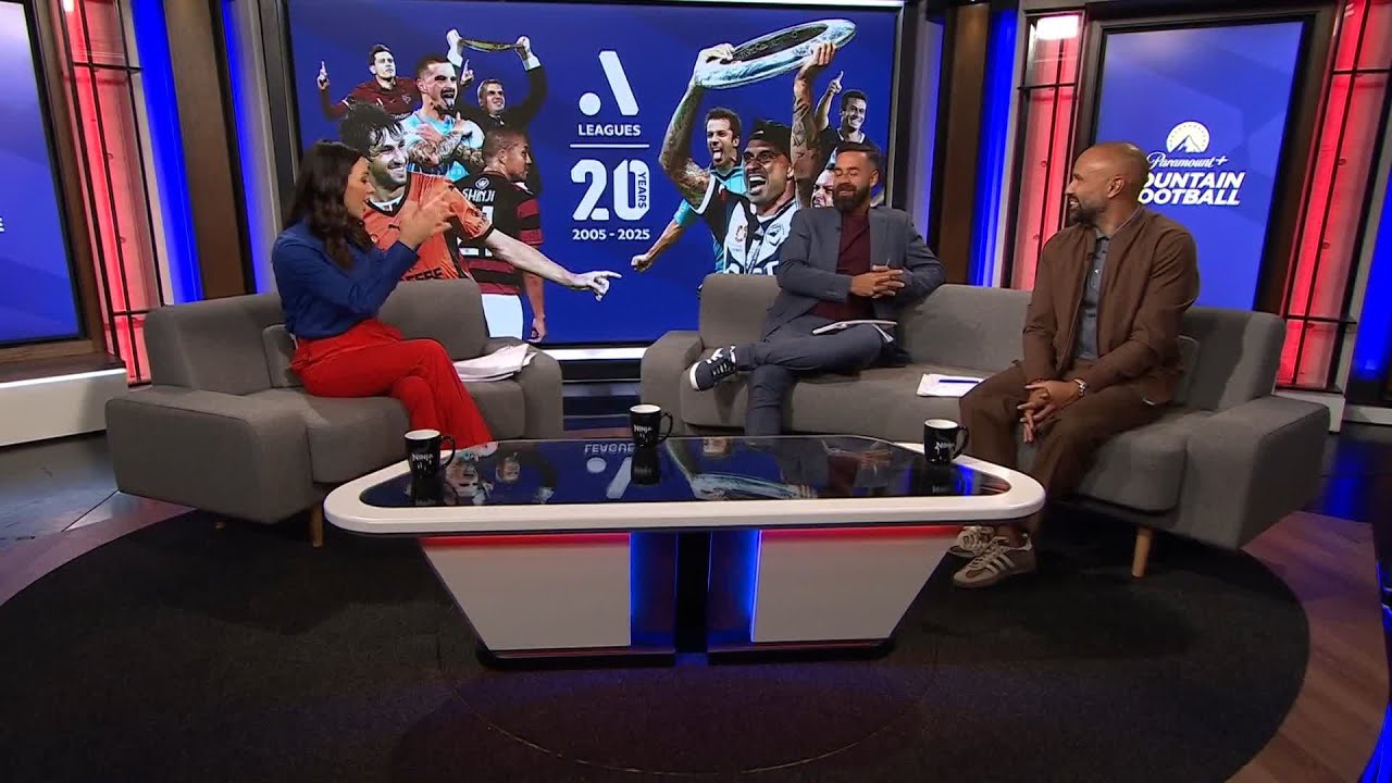Some friendly Big Blue rivalry between Alex Brosque & Archie Thompson!