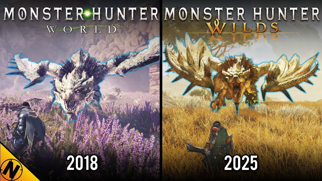 Monster Hunter Wilds против Monster Hunter World | Прямое сравнение