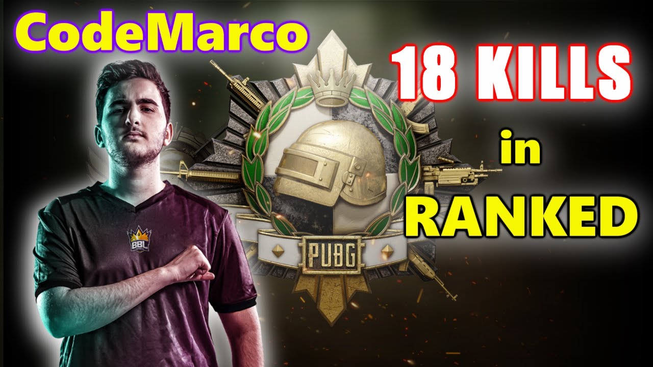 PUBG RANKED - BBL CodeMarco - 18 KILLS in RANKED - SQUADS - Beryl M762