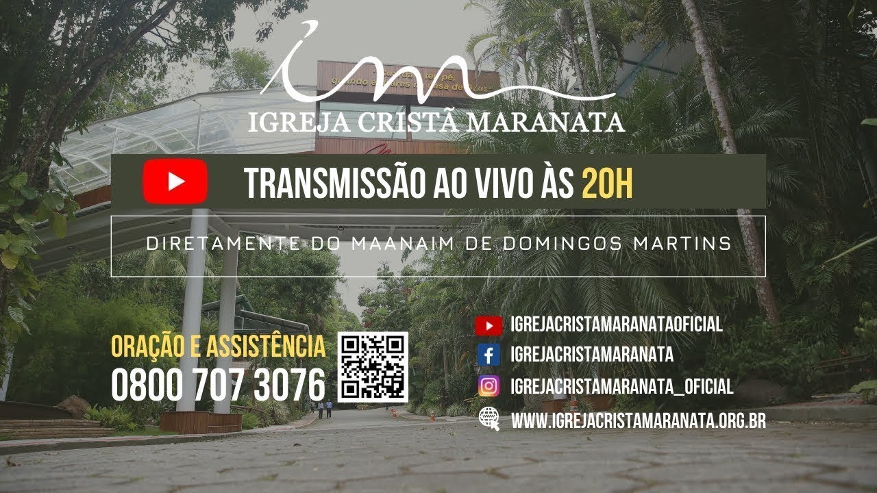 05/09/2025 - [CULTO 20h - AO VIVO] - Igreja Cristã Maranata - Tema: 