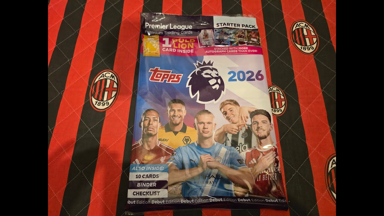 TOPPS PREMIER LEAGUE 2026 - OTWIERAM ZESTAW STARTOWY - TRAFIAM KARTĘ GOLD LION !!!