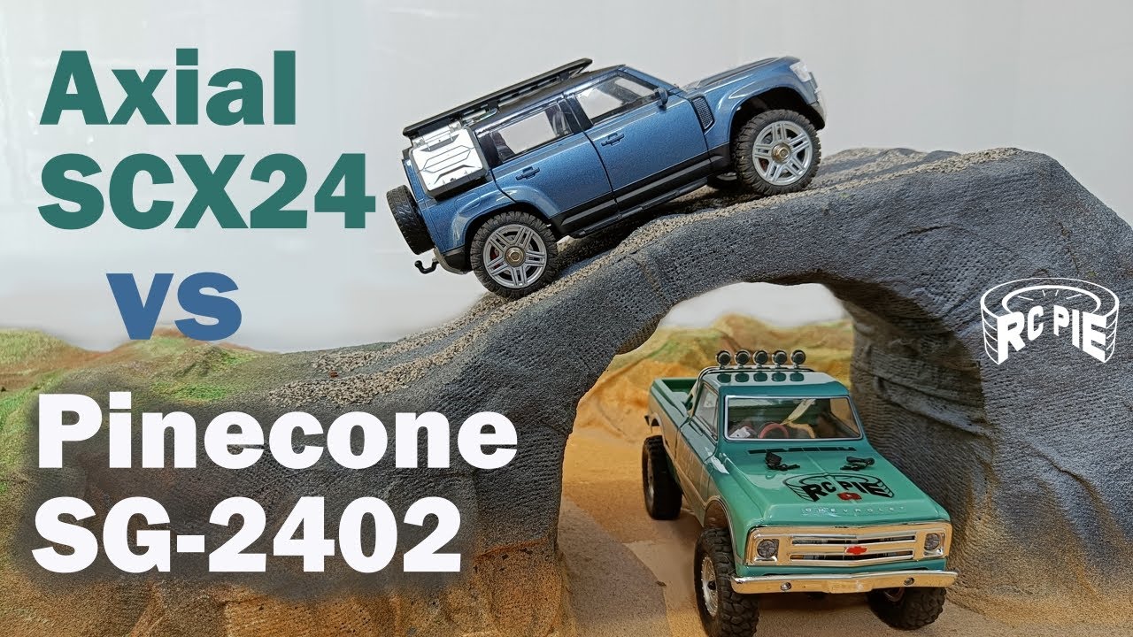 Axial SCX24 vs Pinecone SG-2402. Crawler Course Tests.
