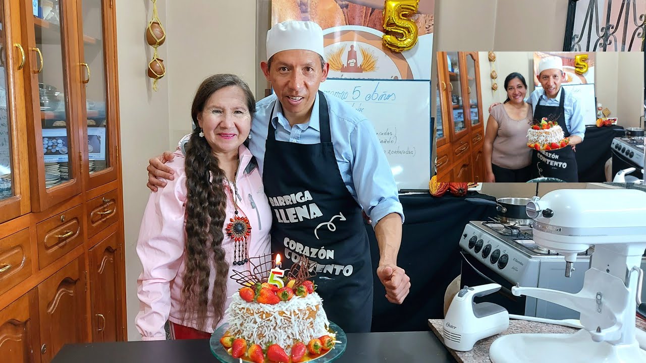 Clase en Vivo y en Directo Elaboración de Torta de Dulce de Leche para festejar 5 años de mi Canal