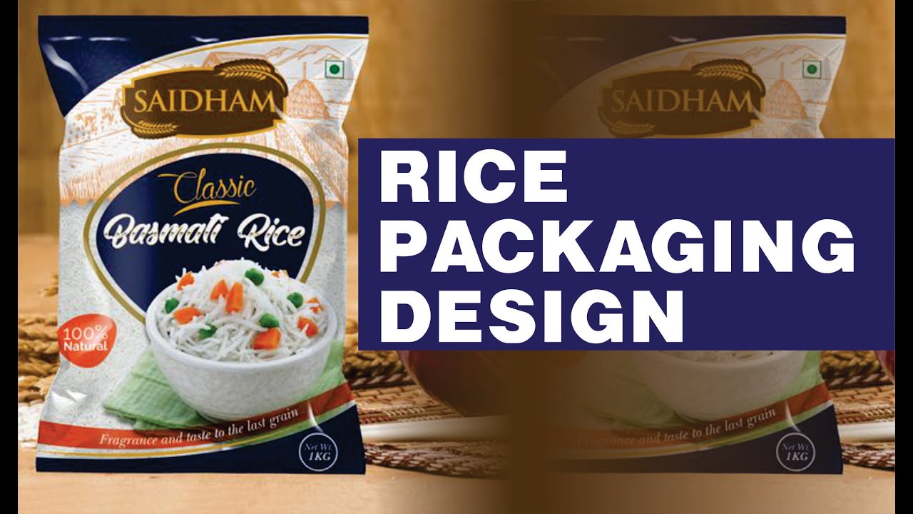 Desi Village Classic Basmati Rice 1 Kg Bag Design Tutorial using Coreldraw - Ahsan Sabri