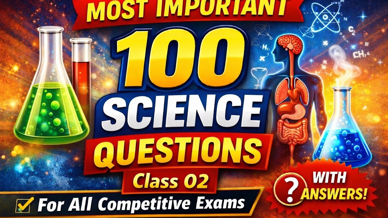 Science series for all competative Exams - Most Important physics MCQ