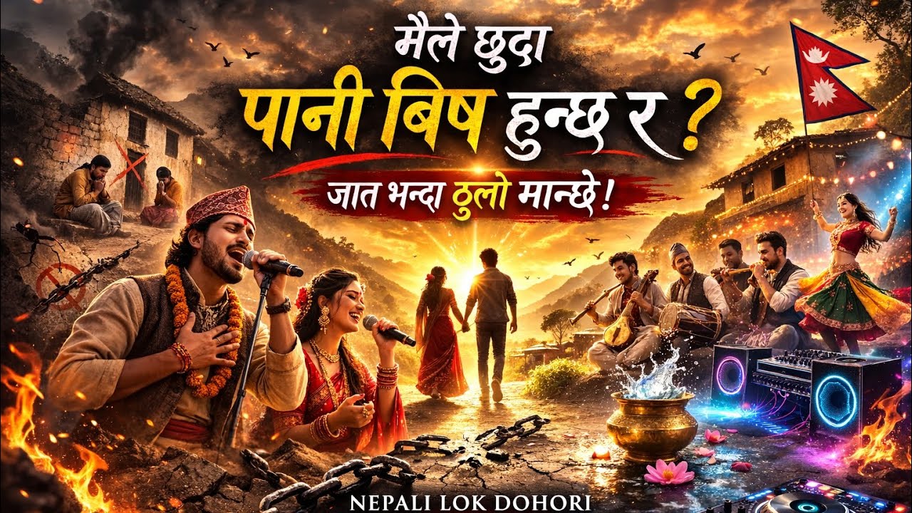 New Nepali Lok Bhaka Sunpanile Chharka Mayalu || Nepali Lok Dohori AI Cover Song