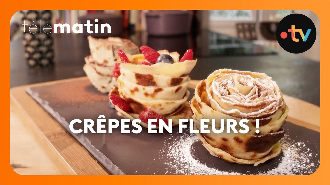 Chandeleur : la recette des crêpes en fleurs