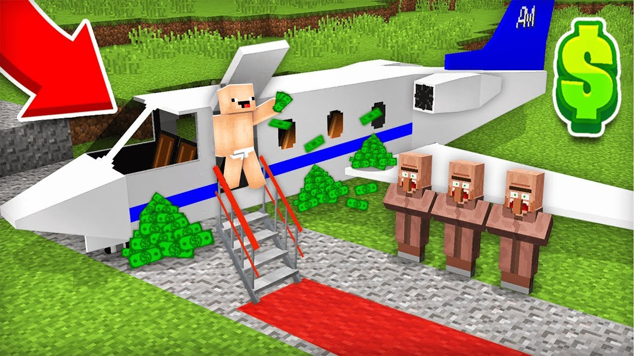 MİLYARDER OLDUM VE MINECRAFT'TA YAŞAYANLARI ŞAŞIRTTIIM  - Minecraft