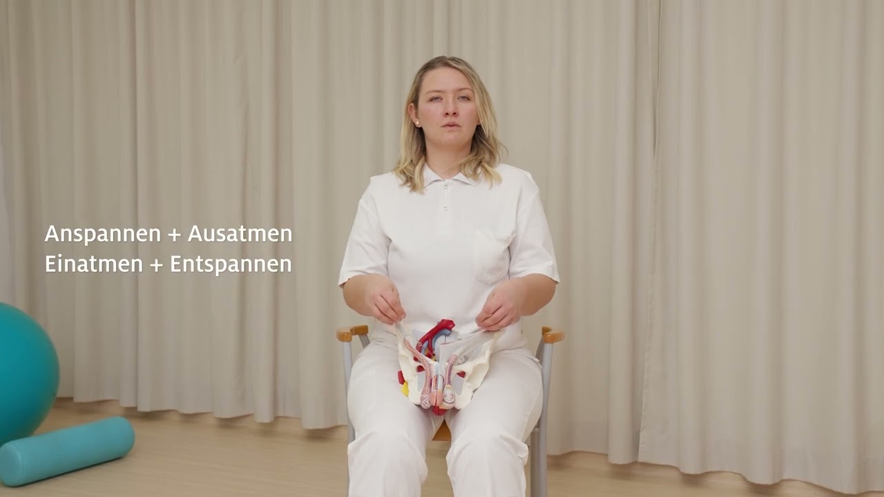 Beckenboden&uuml;bung Hoden hochziehen