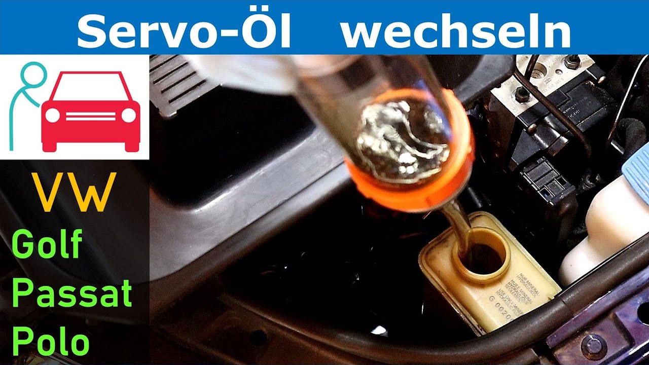 Servoöl wechseln nach 2 Methoden am Beispiel eines VW Passat - Auch für Audi, Seat, Skoda anwendbar