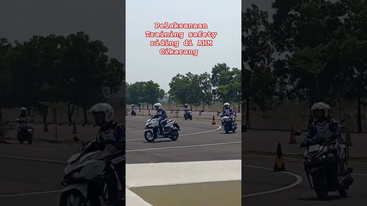 pelaksanaan kegiatan training safety Riding || AHM Cikarang #students #pelajar #safetyriding