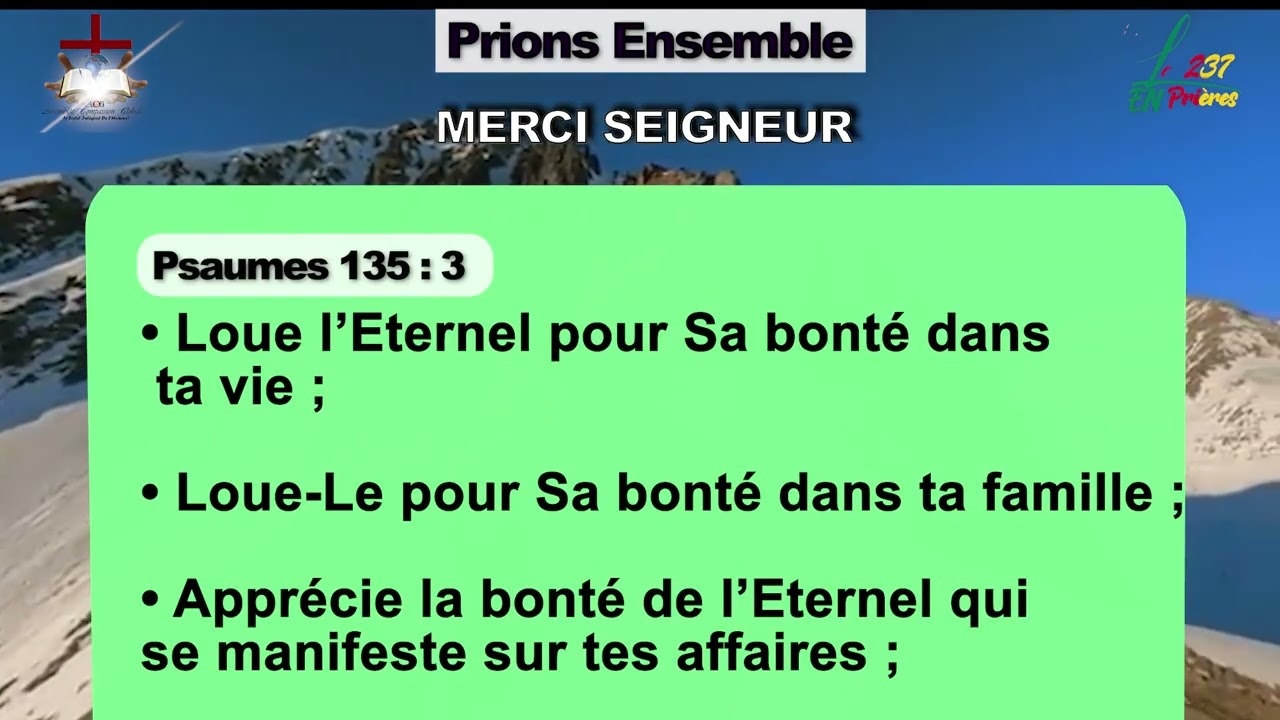 LE 237 EN PRIÈRES EN DIRECT AVEC L'APÔTRE SAMUEL TATHEU