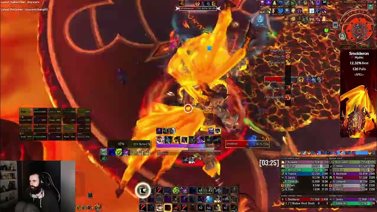 Mythic Smolderon Shadow Priest kill pov