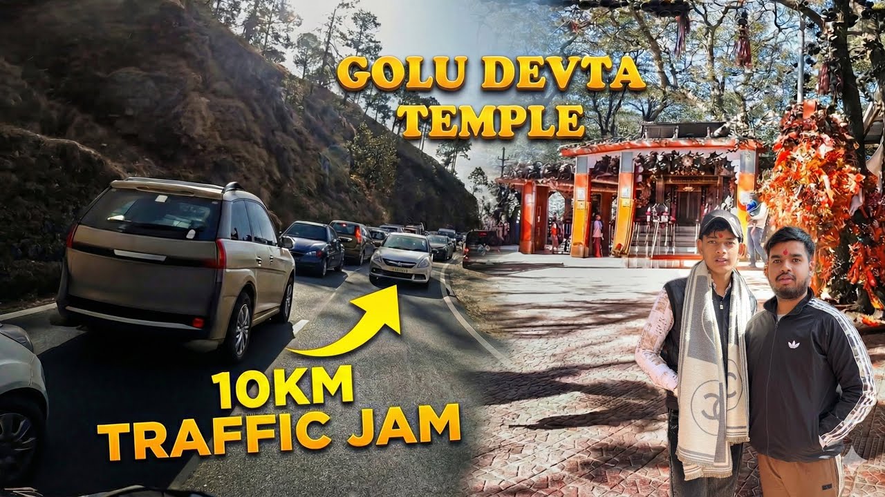 Nainital me lga 10km ka jam 😣|| golu devta temple 🛕 || @Rohitadhikarivlog 