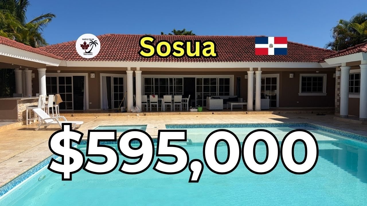 💕Stunning 6‑Bed Ocean‑View Villa in Casa Linda, Sosua $595K | Tour