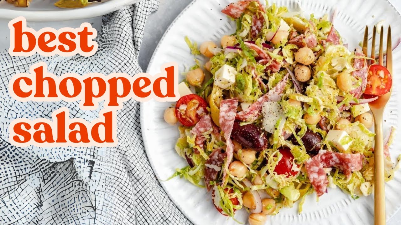 Italian Chopped Brussels Salad | Ambitious Kitchen