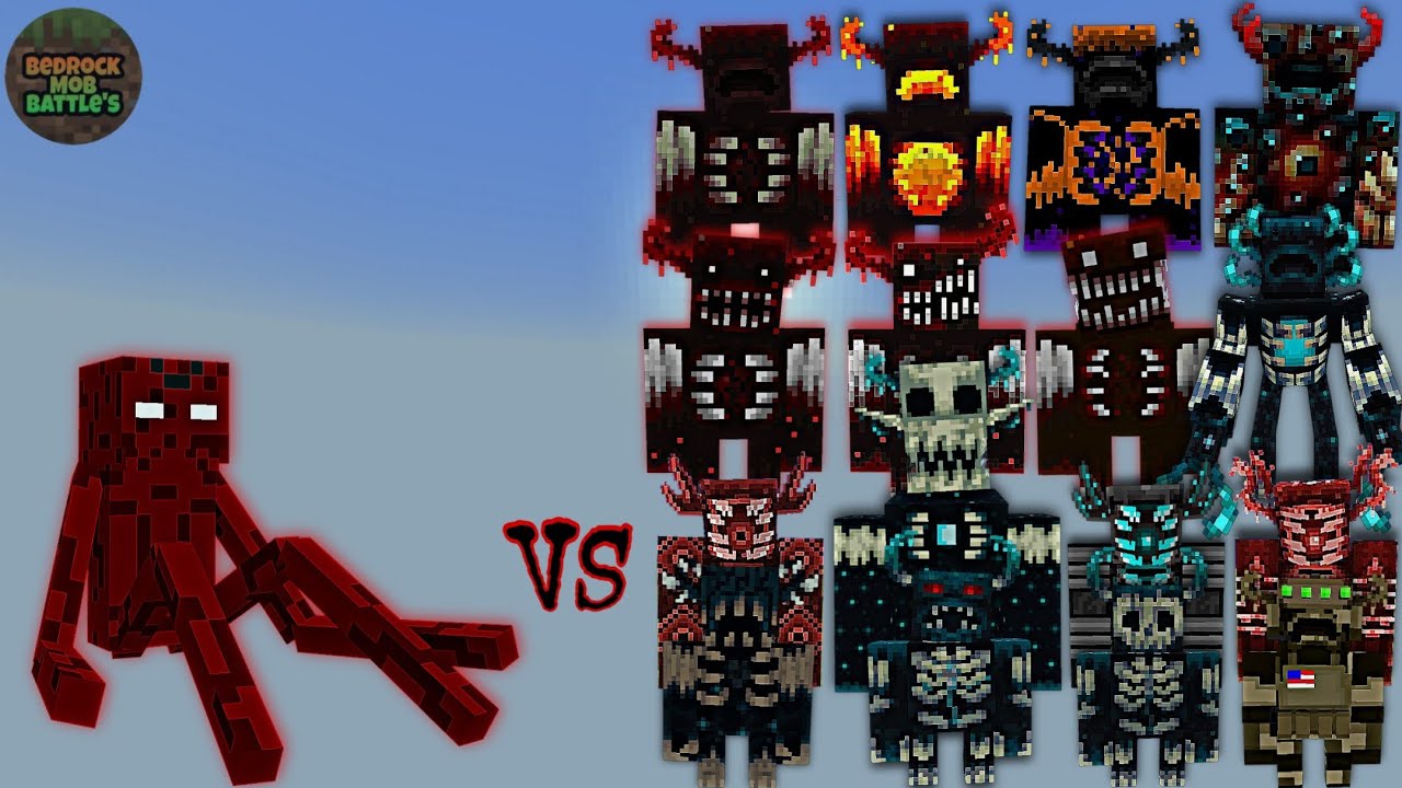 Anomaly 666 (Kouki0528) vs Warden Plus (Wardens) | Minecraft Bedrock | Mob Battle