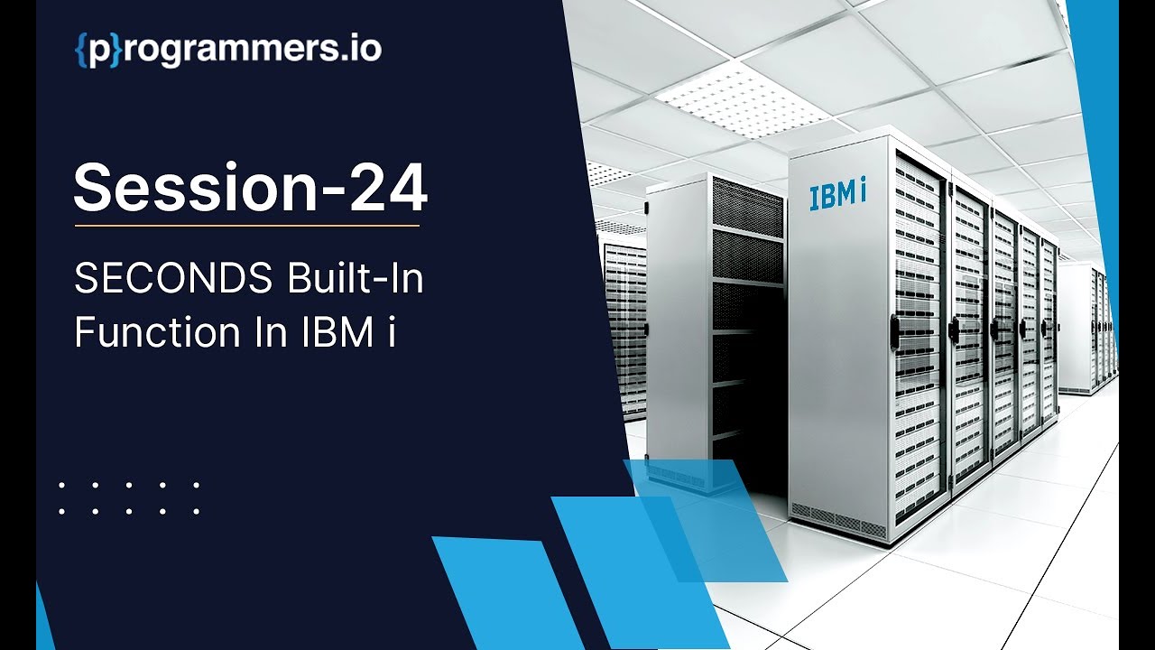 SECONDS Built-In Function In IBM i