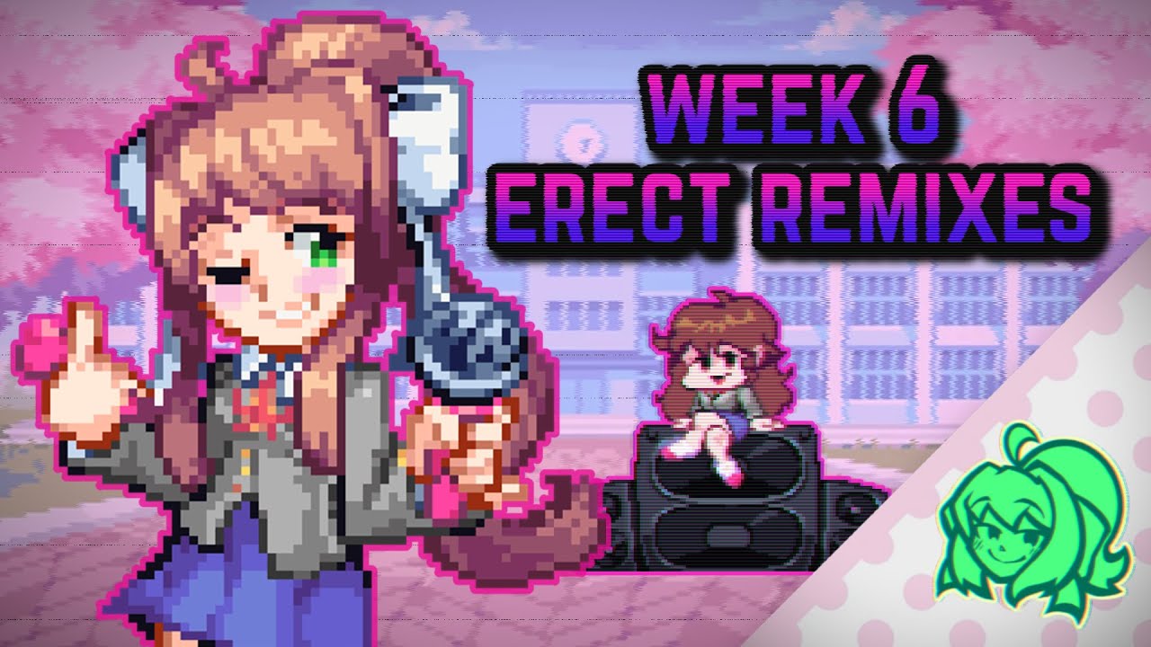Friday Night Funkin' Week 6 (Erect Remix Songs) But Monika Sing It - FNF Cover