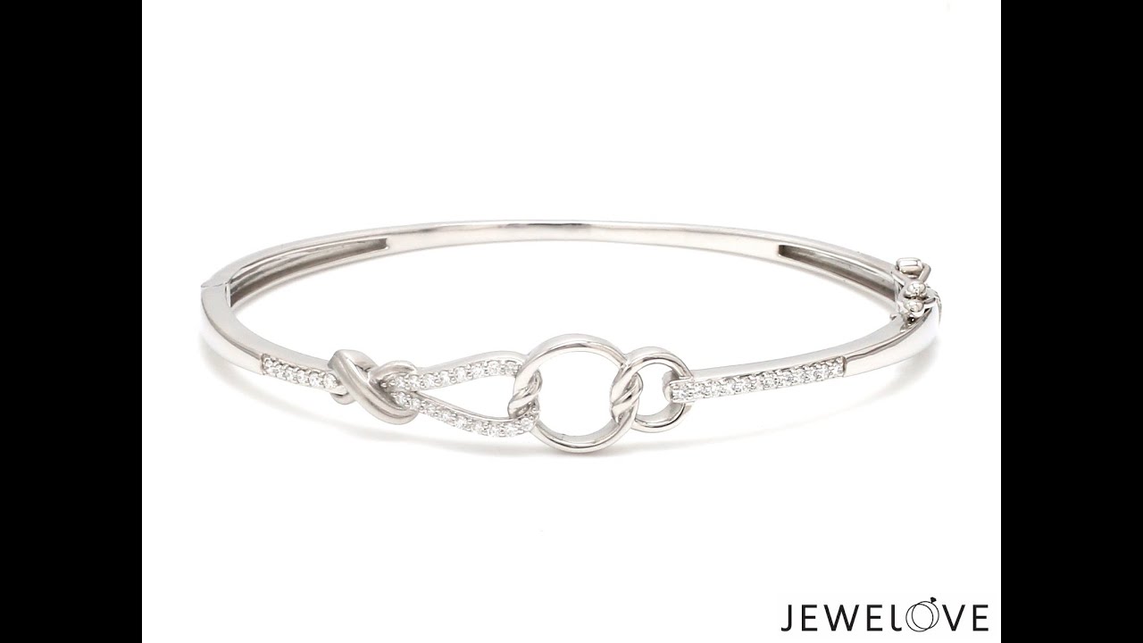 Evara Platinum Diamond Bracelet for Women JL PTB 798 - Jewelove