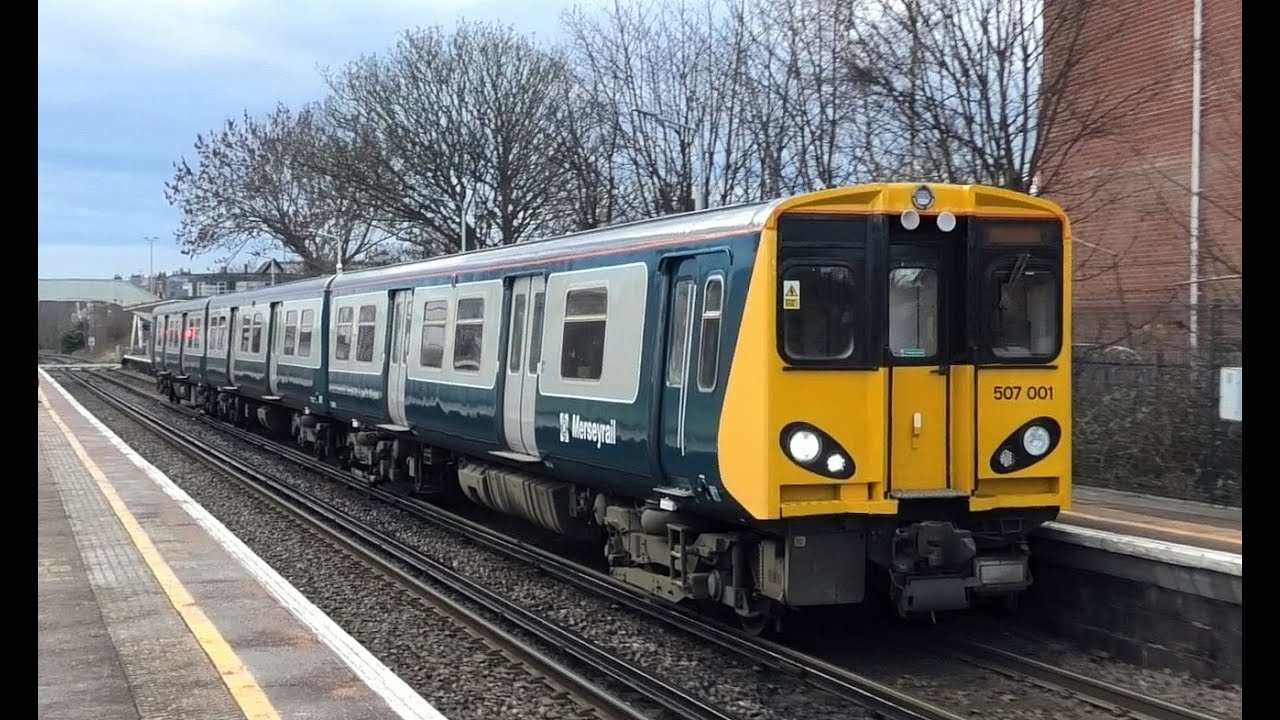 The new STAR of Merseyrail!!!! GREAT new RETRO livery for 507001