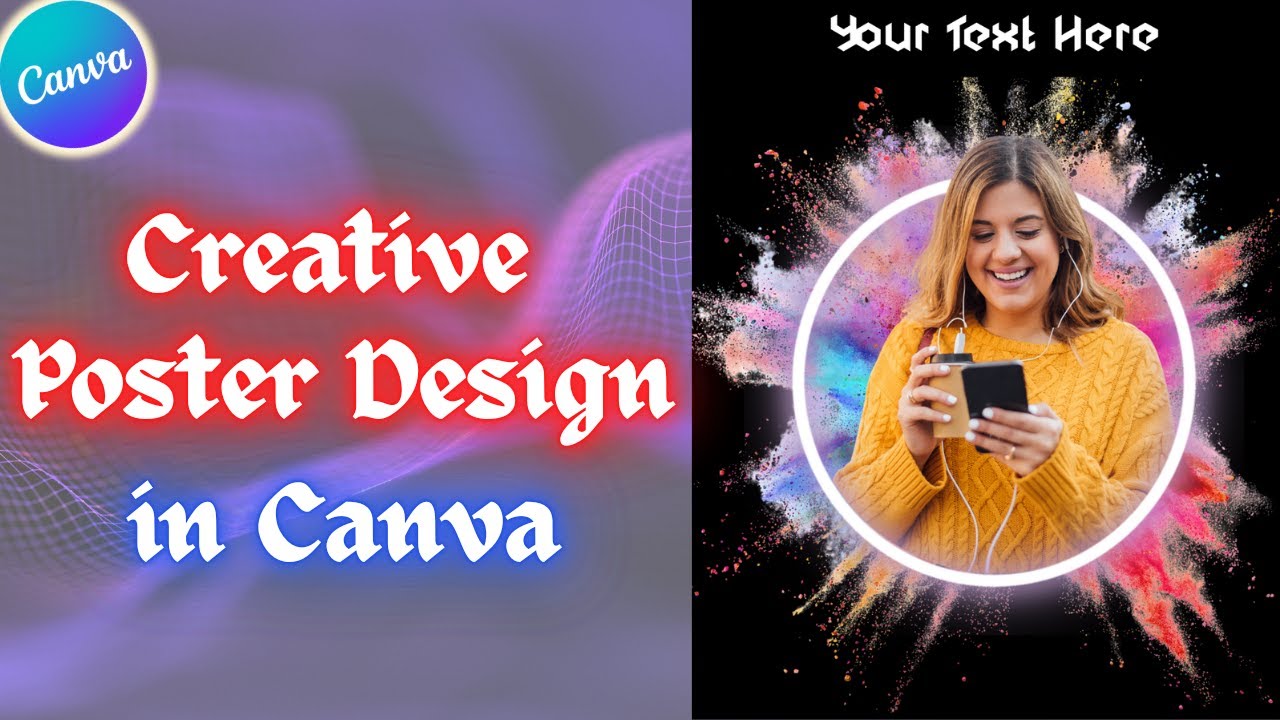 How to Design a Stunning Poster in Canva | Step-by-Step Poster Design Tutorial (2025)