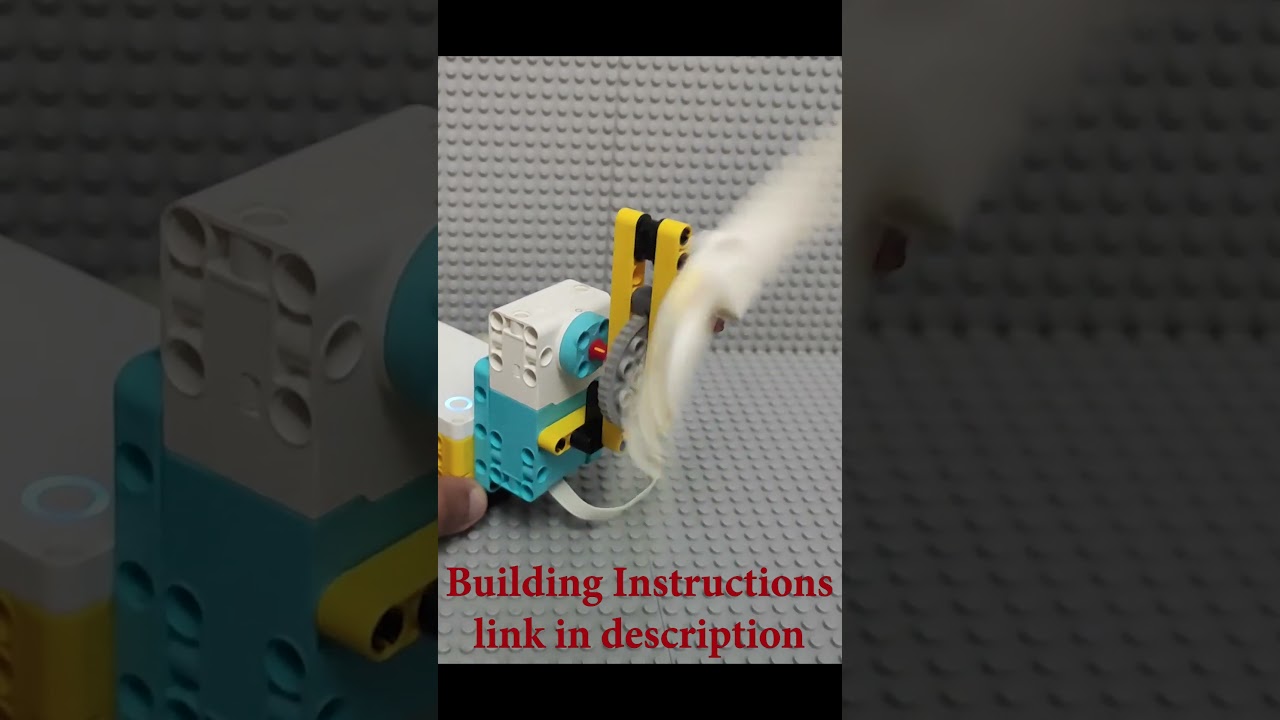 Lego Spike Prime Wind Turbine And Fan With Building Instructions