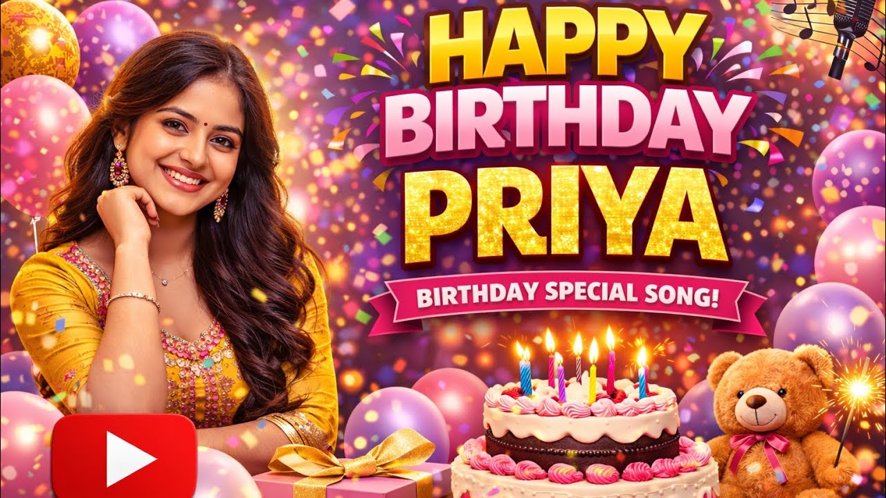Happy Birthday Priya 🎂 | Special Birthday Song for Priya | Viral Birthday Song 2026 tag your Priya