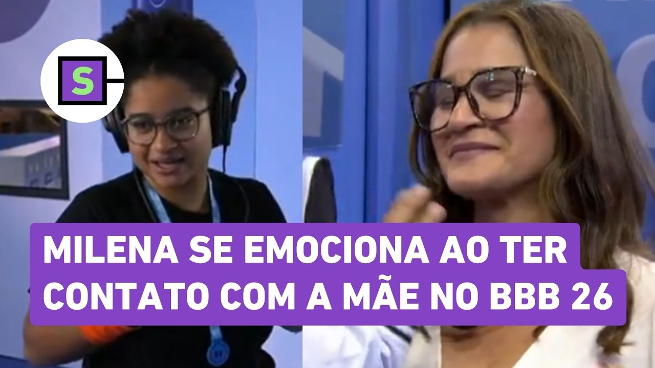 Milena tem contato emocionante com a m&atilde;e ap&oacute;s vencer Prova do Anjo no BBB 26