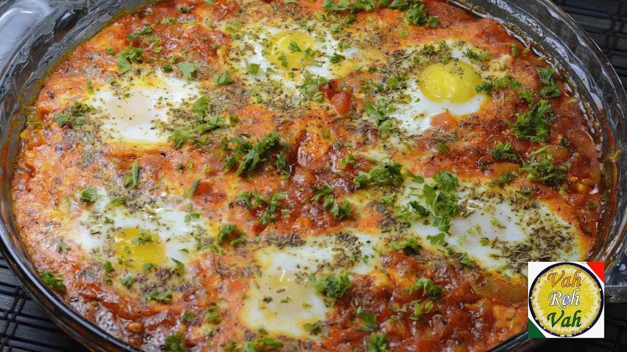 Paneer Egg Shakshuka - By Vahchef @ vahrehvah.com