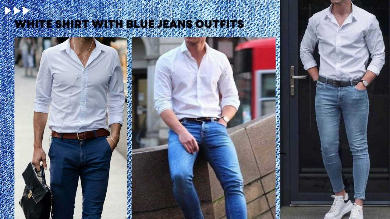 Stylish White Shirt with Blue Jeans Outfit | Fashion Forward