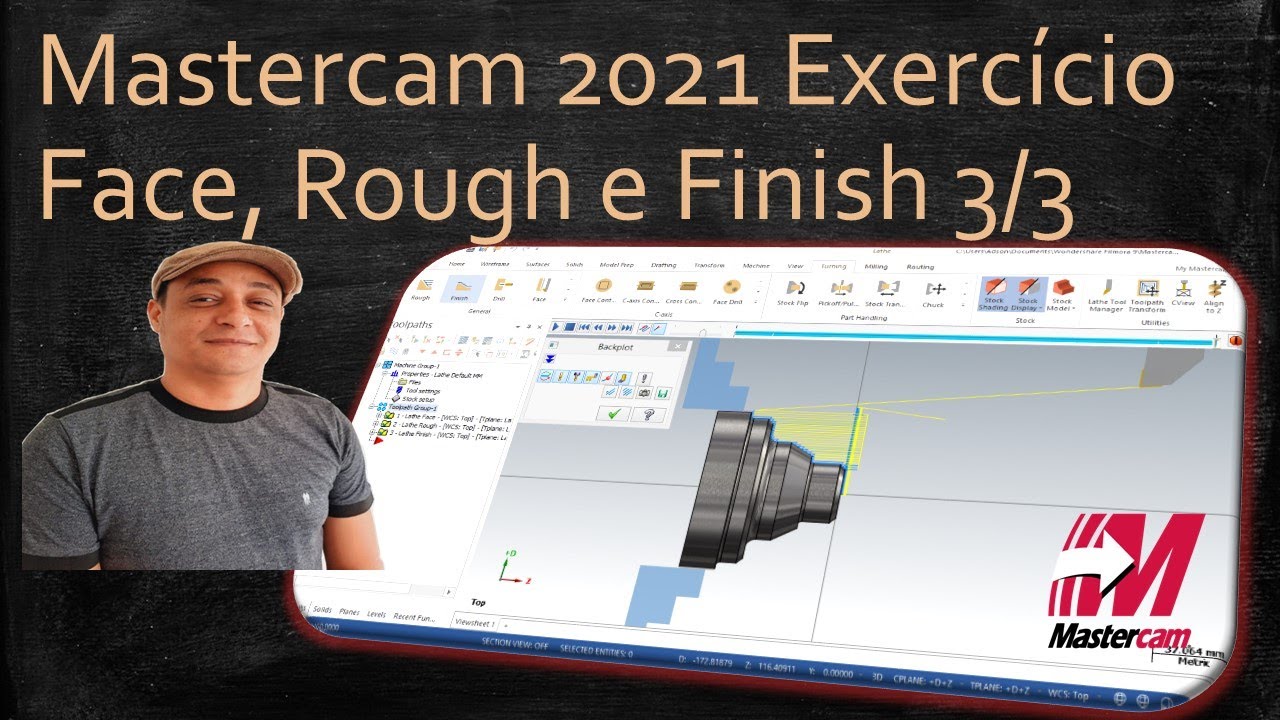 Mastercam 2021- Criando Operações de Torneamento no Mastercam 3/3
