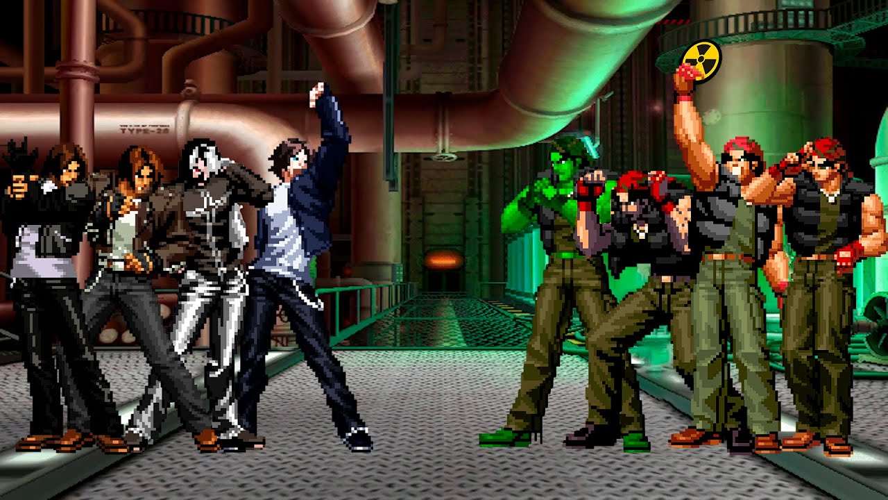 [KOF Mugen] Kyo Kusanagi Team vs Ralf Jones Team