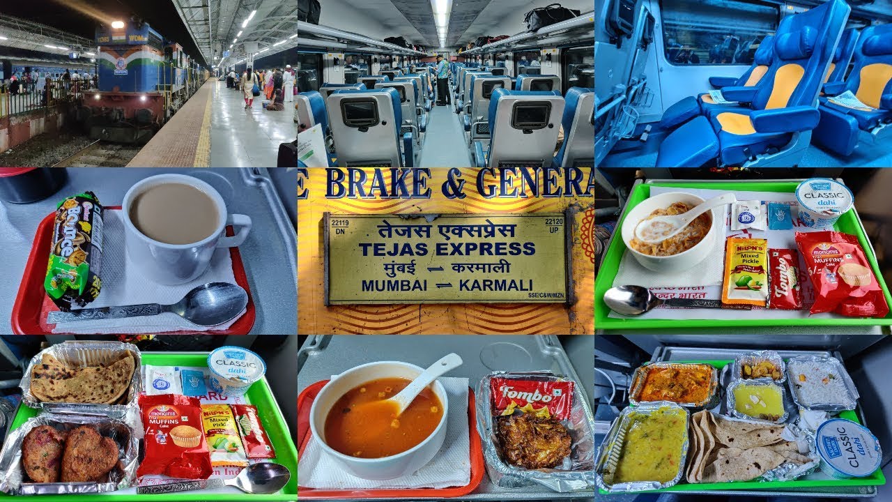 Mumbai To Goa : Full Journey : First Class AC Executive : 22119 CSMT - KRMI Tejas Express