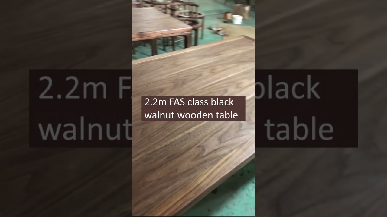 factory supply modern luxury solid Walnut wooden table for dining room,