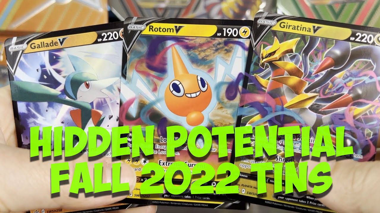 Opening all 3 Hidden Potential Pokemon Fall 2022 Tins w/code giveaways!
