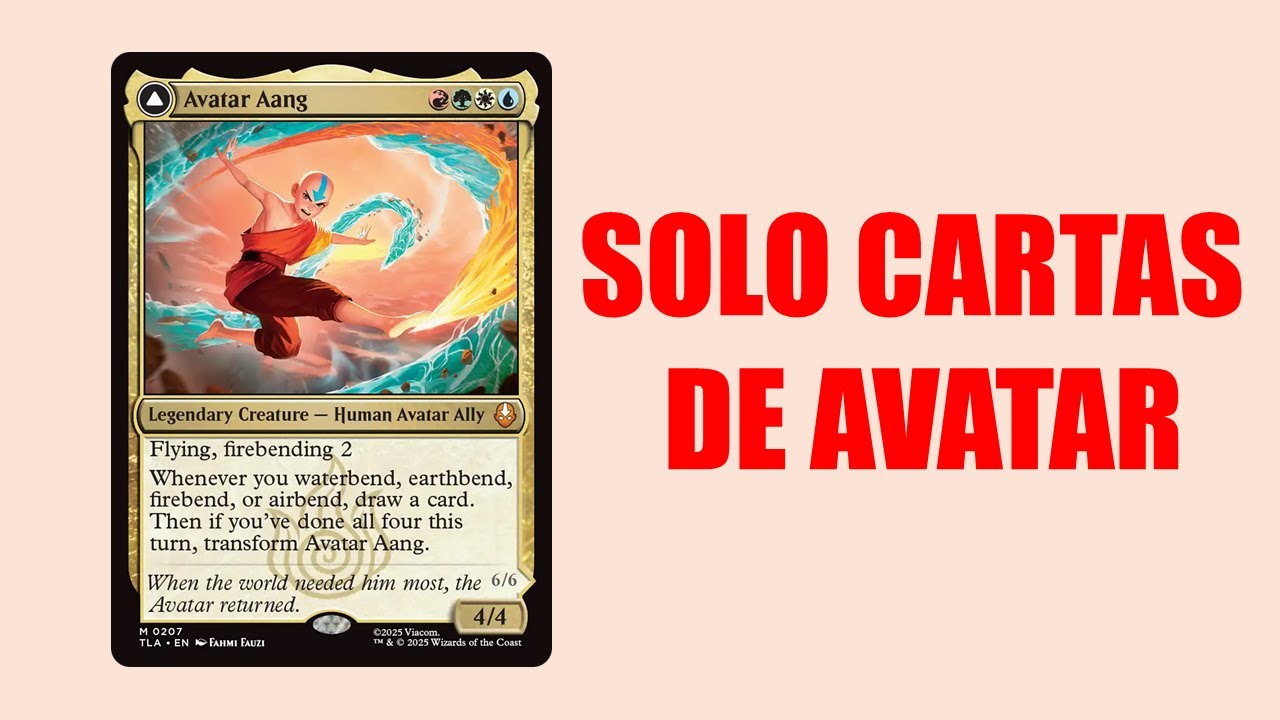 He hecho un mazo de commander usando solo cartas de las ediciones de Avatar
