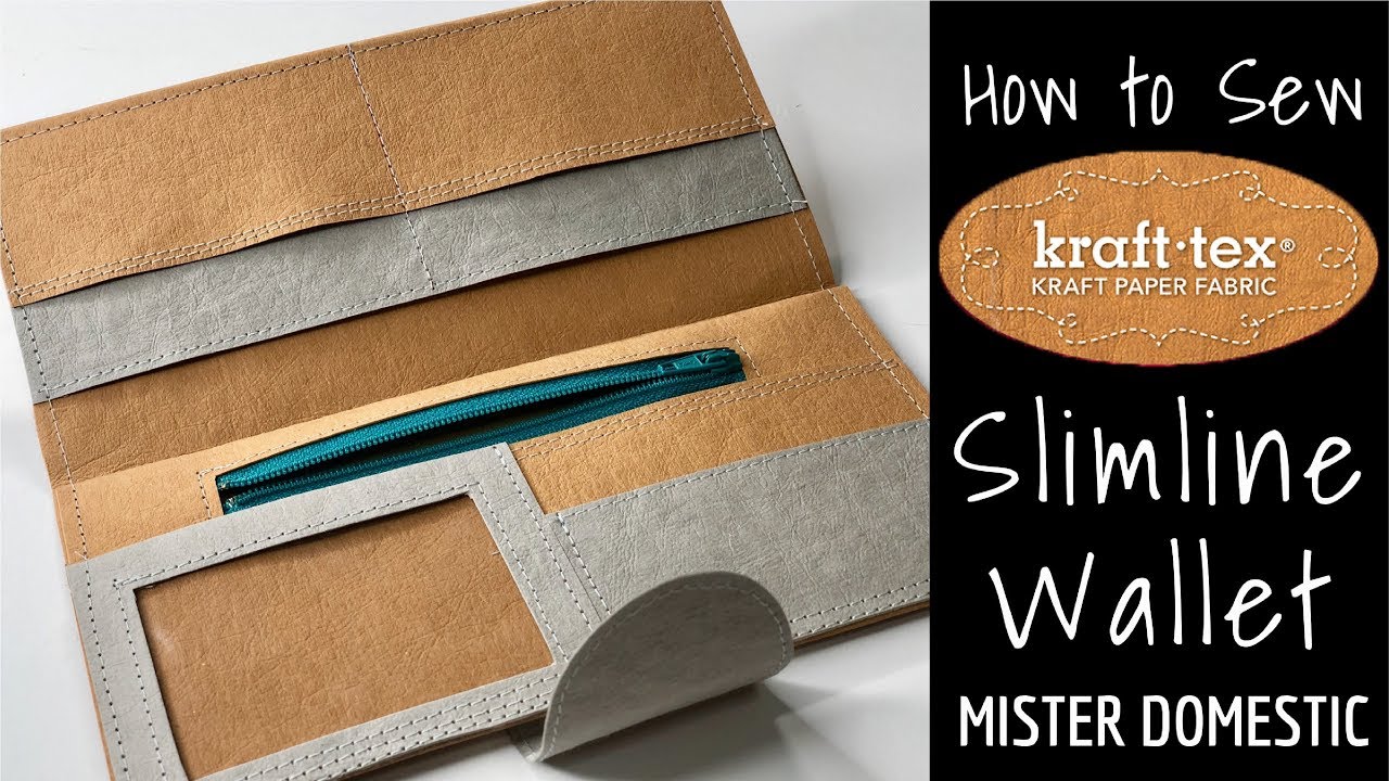 How to Sew Kraft Tex Slimline Wallet with Mx Domestic