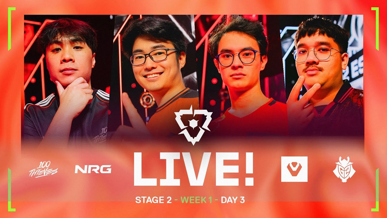 100T vs. NRG | G2 vs. SEN - VCT Americas Stage 2 - W1D3