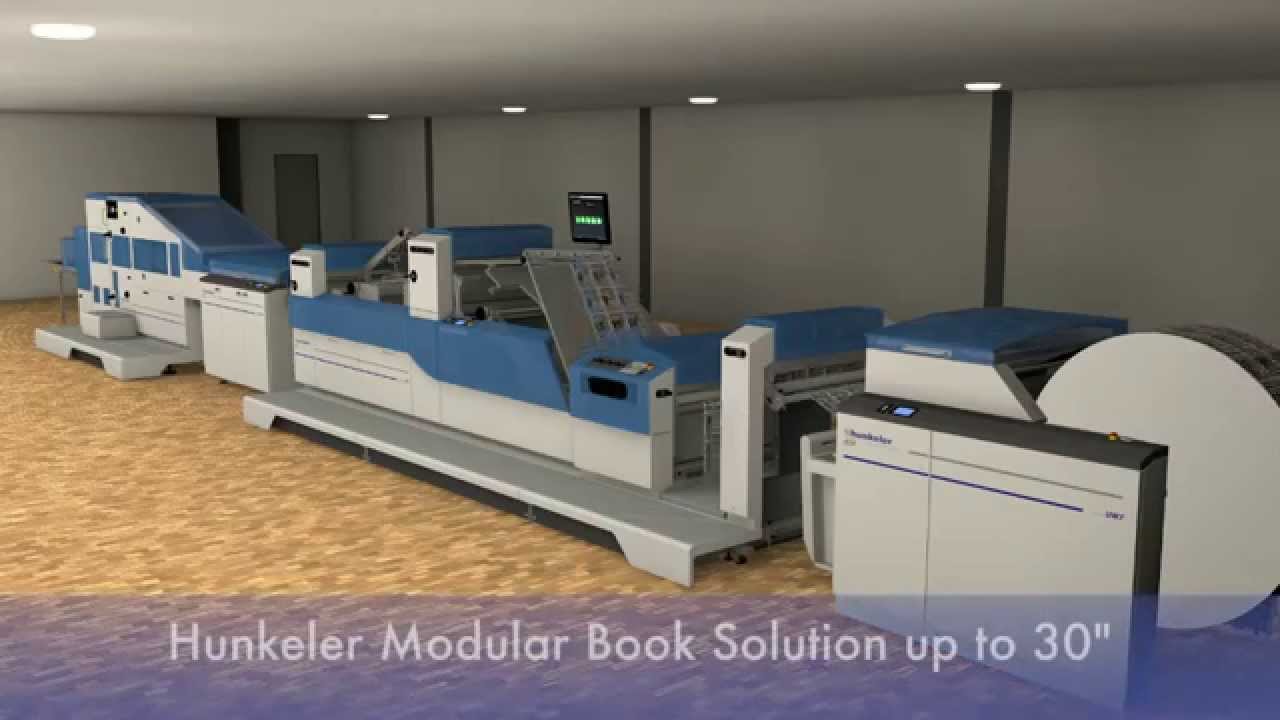 Hunkeler book block production animation