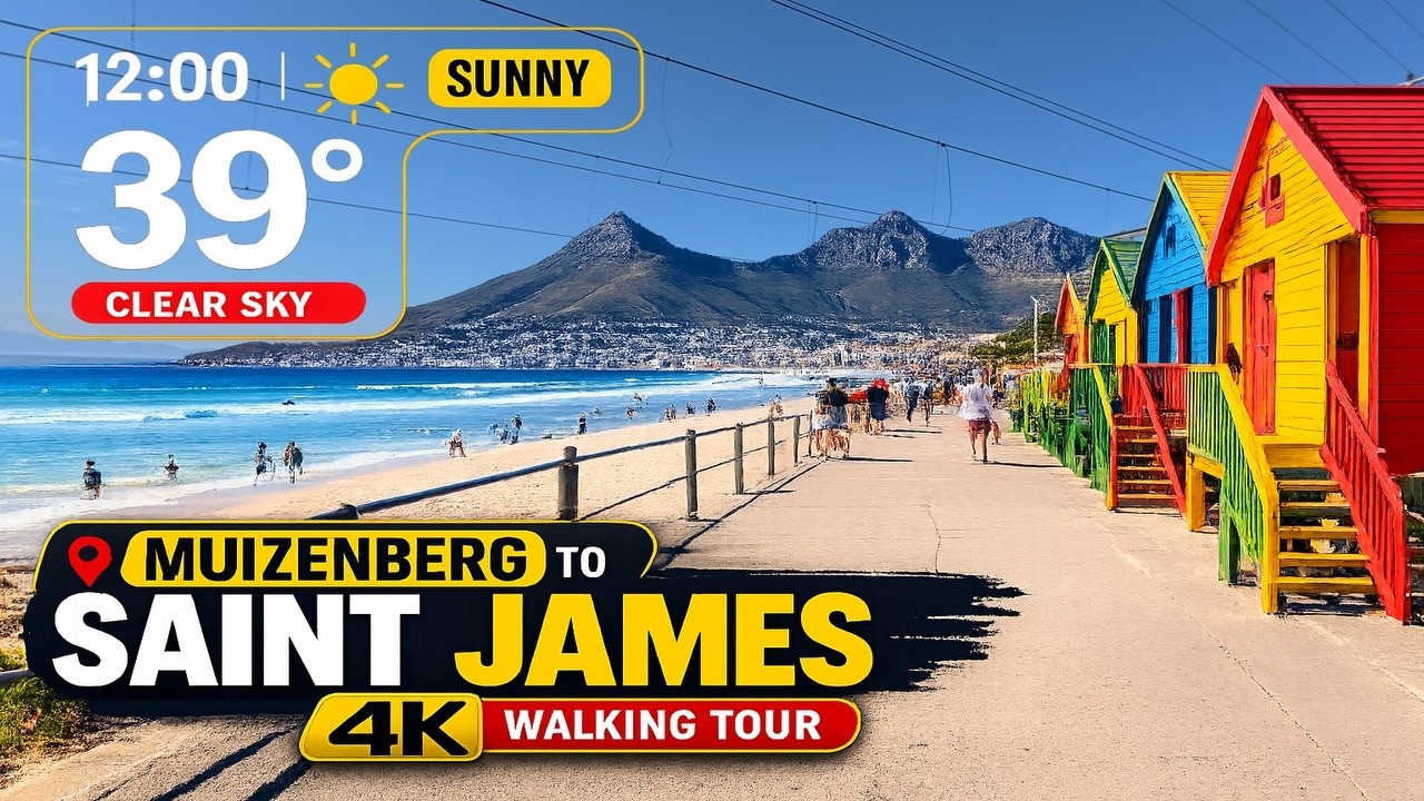 Why Everyone Loves This Cape Town Coastal Walk — Muizenberg to Saint James 4K | BL Images